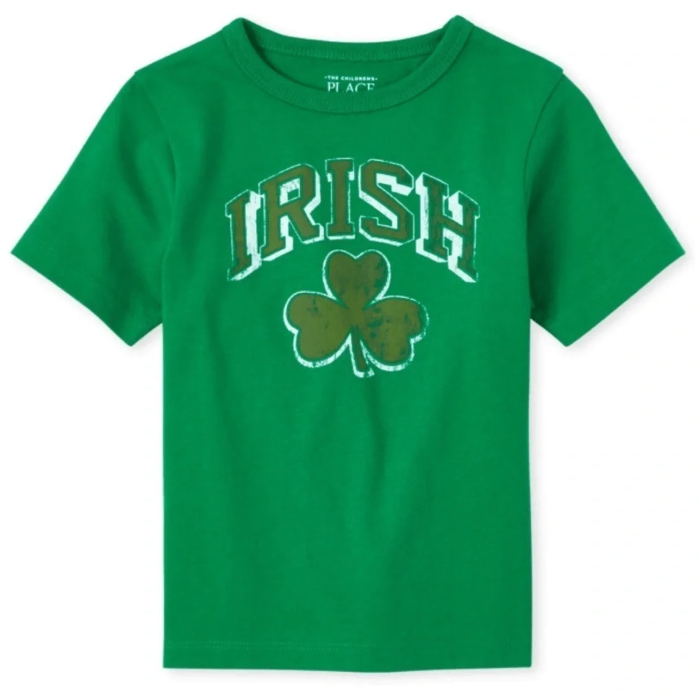 Green Shamrock Irish Short Sleeve T-Shirt